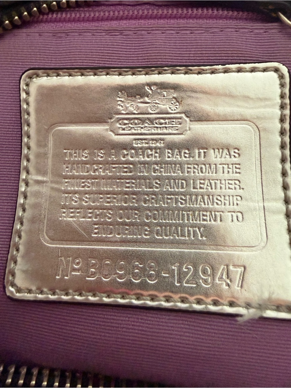 Coach Madison Op Art Sophia Satchel VINTAGE - Picture 8 of 8